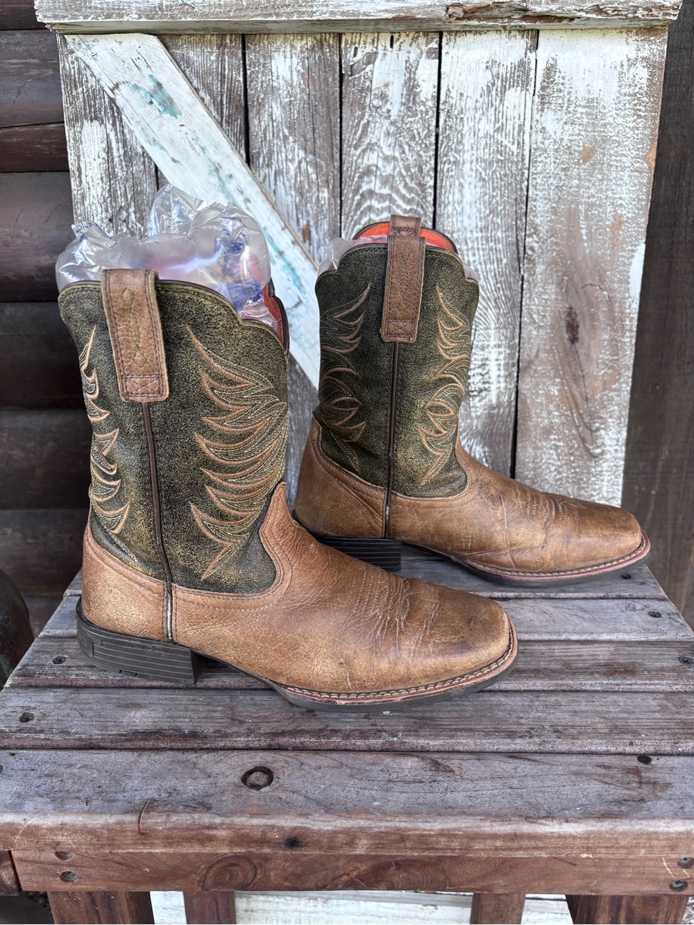 Ariat Youth Firecatcher Western Boots Brown Youth Size 6 #10042414